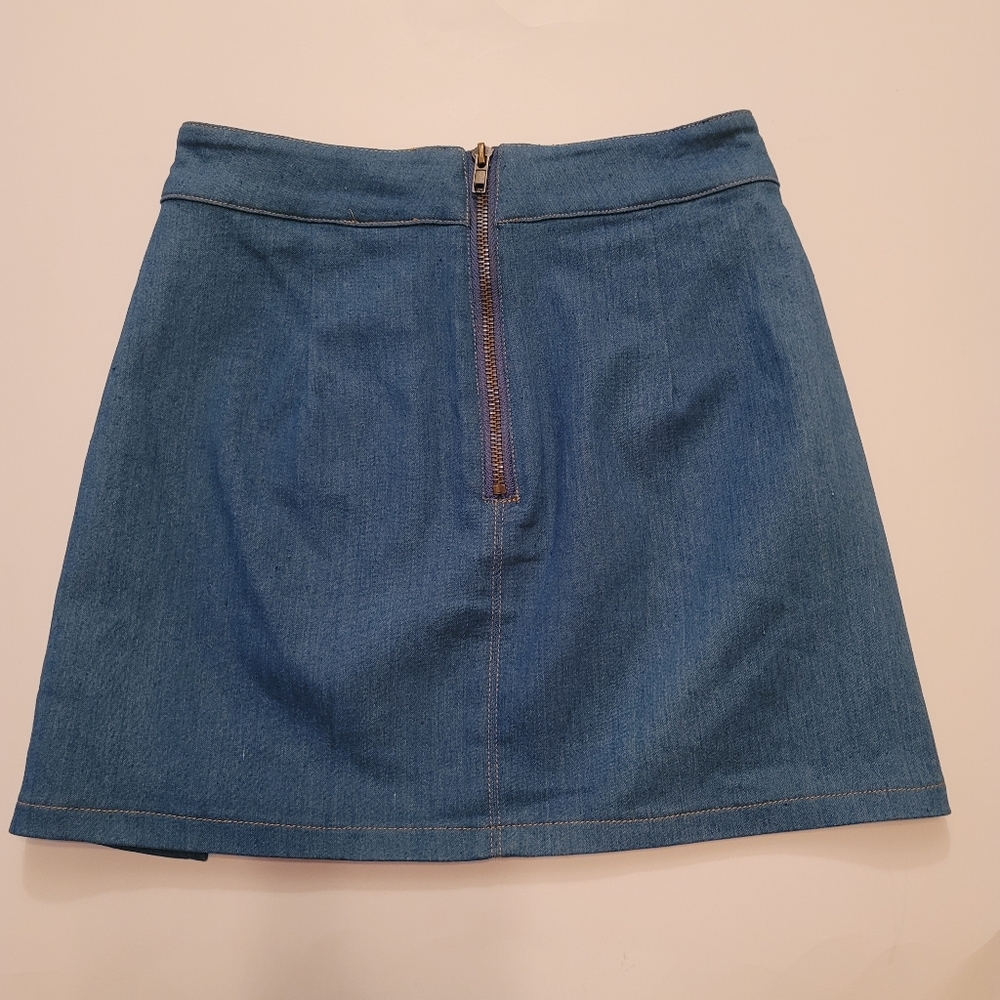 Skylar + Madison Y2K Mini Jean Skirt - Picture 2 of 7
